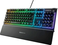 STEELSERIES Apex 3, Gaming Tastatur, Rubberdome, Steelseries Whisper-Quiet,