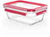 EMSA N10408 Clip & Close Glas Frischhaltedose Transparent/Rot