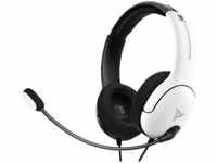 PDP LLC LVL40 Wired Stereo: Black & White 500-162-BW, On-ear Gaming Headset