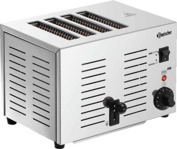BARTSCHER 100292 TS40 Toaster Silbergrau (1800 Watt, Schlitze: 4)