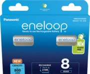 ENELOOP BK-4MCDE/8BE AAA Micro Batterie, Nickel-Metallhydrid, 800 mAh