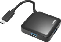 HAMA 4-fach, USB Hub, Schwarz