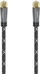 HAMA 120 dB, 3 m F-Stecker auf F-Stecker, SAT-Anschlusskabel,