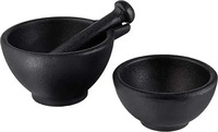 ZASSENHAUS 076073, ZASSENHAUS M&ouml;rser Set 3-tlg. aus Gusseisen schwarz