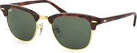 Ray-Ban Clubmaster RB 3016 W0366 small, Browline Sonnenbrille, Unisex, in Sehst&auml;rke