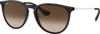 Ray-Ban Erika RB 4171 6315/13, Runde Sonnenbrille, Unisex, in Sehst&auml;rke erh&auml;ltlich