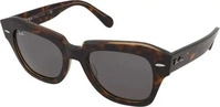Ray-Ban State Street RB 2186 1292B1, Quadratische Sonnenbrille, Unisex, in Sehst&auml;rke
