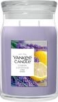 Yankee Candle Duftkerze Lemon Lavender 567g SIGNATURE, violett
