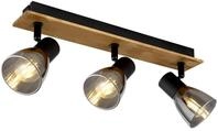 Globo Lighting Strahler CLAUDE, dunkelbraun, Holz