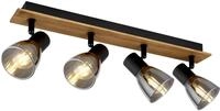 Globo Lighting Strahler CLAUDE, dunkelbraun, Holz