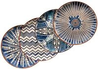 M&auml;ser Platztellerset 4-tlg. IBERICO BLUE, blau, Steinzeug