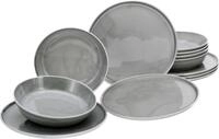 creaTable Tafelservice 12-tlg CHEF COLLECTION, grau, Porzellan