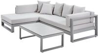 Amatio Lounge-Set (links) WILLIS, grau, Aluminium