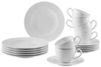 Seltmann Weiden Kaffeeset Zoe 18-tlg., creme, Porzellan