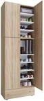 VCM Schuhschrank LONA XXL, Eiche s&auml;gerau/sonoma, Holznachbildung