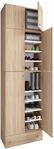 VCM Schuhschrank LONA, Eiche s&auml;gerau/sonoma, Holznachbildung