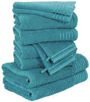 M&Ouml;VE Handtuchset 10-tlg. NEW CLASSIC, blau, Baumwolle