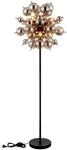 Globo Lighting Stehleuchte UDO, grau, Glas