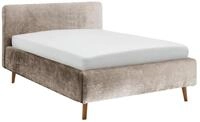 XORA Polsterbettgestell MATTIS, beige, Stoff