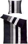 JOOP! Bettw&auml;sche 135x200cm ORNAMENT STRIPE EX, schwarz, Baumwolle
