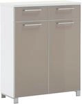 VOSS Schuhkommode SANTINA, taupe, Holznachbildung