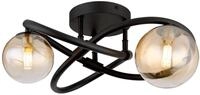 Globo Lighting Deckenleuchte TUBERIUS, schwarz, Metall