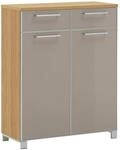 VOSS Schuhschrank SANTINA, taupe, Holzfurnier