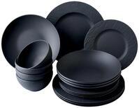 Villeroy &amp; Boch Kombiservice 16-tlg. MANUFACTURE ROCK, schwarz,...