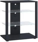 VCM Hifi-M&ouml;bel FOLAS, schwarz, Holznachbildung