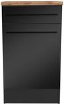 Yourkitchen Unterschrank JAZZ, schwarz, Holznachbildung