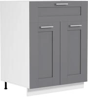 VCM Unterschrank Schublade 60 cm COLURA, anthrazit, Holznachbildung