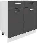 VCM Schrank ESILO, anthrazit, Holznachbildung