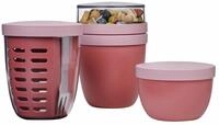 Mepal Snackpot-Set 3-tlg.RANGE Vivid Mauve, rosa, Polyproplyen