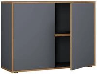 VCM B&uuml;roschrank SALIA, anthrazit, Holznachbildung