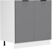 VCM Sp&uuml;lschrank 80 cm FASOLA, anthrazit, Holznachbildung