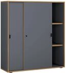 VCM Schiebeschrank SALIA, anthrazit, Holznachbildung