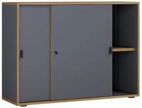 VCM Schiebeschrank SALIA, anthrazit, Holznachbildung