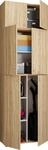 VCM Putzschrank LONA, Eiche s&auml;gerau/sonoma, Holznachbildung