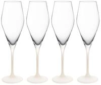 Villeroy &amp; Boch Champagnerglas 4-tlg. MANUFACTURE ROCK BLANC,...