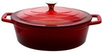 Elo Br&auml;ter oval KIRSCHROT, rot, Gusseisen