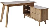 Novel Eck-Schreibtisch WAVE, Holznachbildung