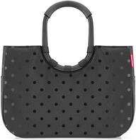 Reisenthel Loopshopper L Frame Glossy Dots, schwarz, Polyethylen