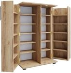VCM CD/DVD Regal ENGALO, eiche, Holznachbildung