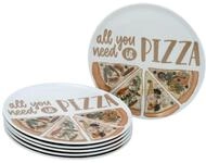 Creatable Pizzateller 6-tlg EUROPA, multicolour, Porzellan