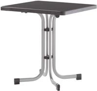 Sieger Klapptisch 70x70 graph./anthr. MECALIT BOULEVARD, anthrazit,...