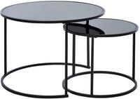 Jahnke Couchtisch-Set (2er)&nbsp; SOL, schwarz, Metall