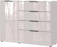 Novel Sideboard OAKLAND, Kaschmir, Glas