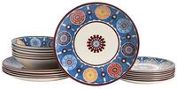 Creatable Tellerset 18-tlg SUMAYA, blau, Steingut