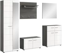 MID.YOU Garderobenkombination SALSA, silber, Holznachbildung