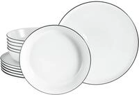 creaTable Tafelservice 12-tlg CHEF COLLECTION, schwarz, Porzellan